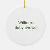 Wildtier mit Dschungelbaumstruktur Keramik Ornament (Hinten)