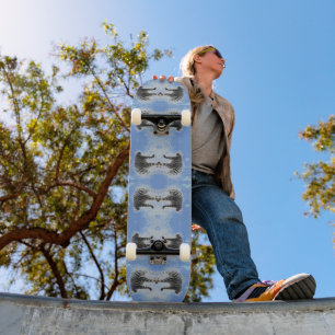 Wildtier Muster White Tiger Skateboard