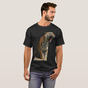 Wildtier-Natur-Brüllendes-Tiger-Shirt T-Shirt
