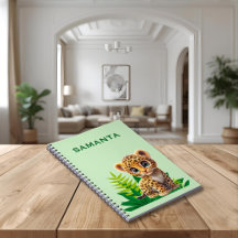 Wildtier Notizbuch mit Namen