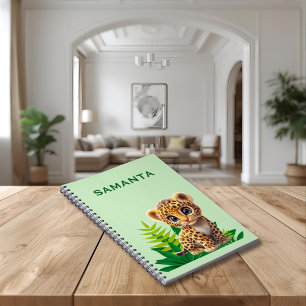 Wildtier Notizbuch mit Namen Notizblock