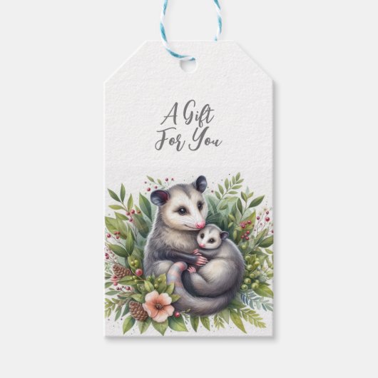 Wildtier Possum Geschenkanhänger (Vorderseite)