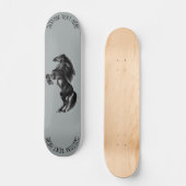 Wildtier-Skateboard mit benutzerdefiniertem Text Skateboard (Vorderseite)