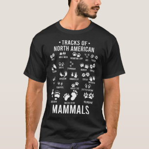 Wildtier-Spuren nordamerikanischer Säugetiere - Ge T-Shirt