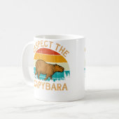 Wildtier Tier Respektiere das Capybara Kaffeetasse (Vorderseite Links)