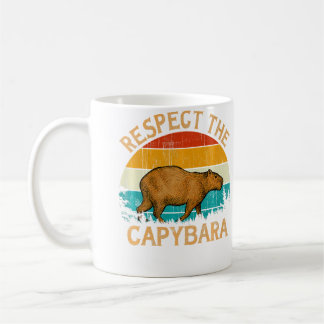 Wildtier Tier Respektiere das Capybara Kaffeetasse
