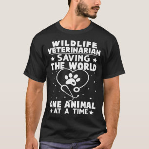 Wildtier-Tierarzt rettet das Welt-Tier um T T-Shirt