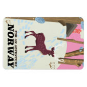 Wildtier-Vintage-Plakat Magnet (Horizontal)