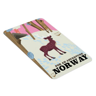 Wildtier-Vintage-Plakat Magnet