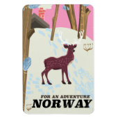 Wildtier-Vintage-Plakat Magnet (Vertikal)