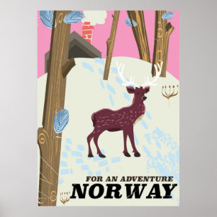Wildtier-Vintage-Plakat Poster