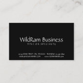Wildtier Visitenkarte (Rückseite)