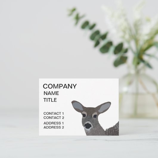 Wildtier Visitenkarte (Stehend Vorderseite)