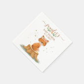 Wildtier-Wald-Fuchs-Baby-Party Serviette (Ecke)