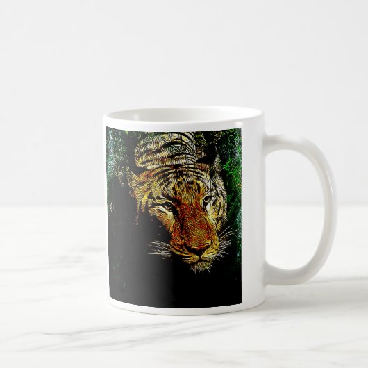 Wildtier-Wildtiger Kaffeetasse (Rechts)