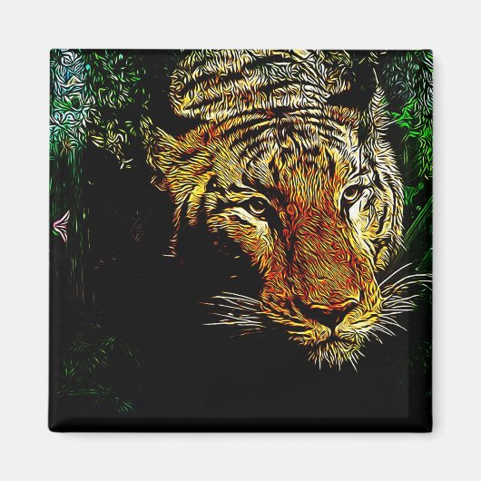 Wildtier-Wildtiger Magnet (Vorne)