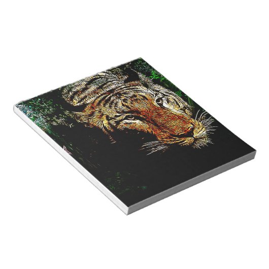 Wildtier-Wildtiger Notizblock (angewinkelt)