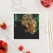 Wildtier-Wildtiger Serviette (Beispiel)