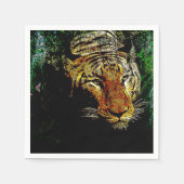 Wildtier-Wildtiger Serviette (Vorderseite)