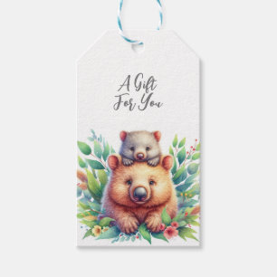 Wildtier Wombat Geschenkanhänger