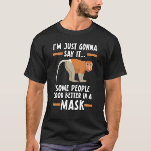Wildtier Zookeeper Proboscis Affenflüster T-Shirt