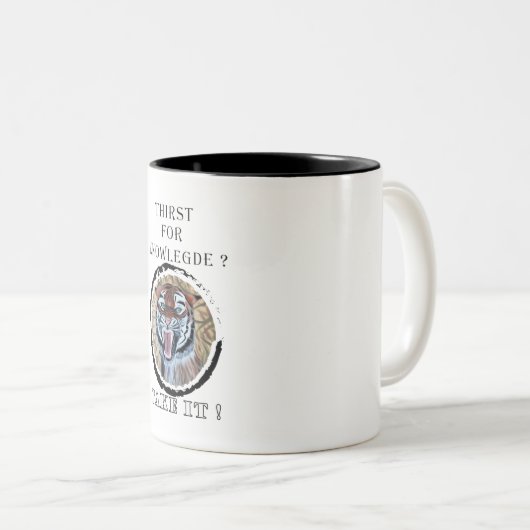 Wildtier Zweifarbige Tasse (VorderseiteRechts)