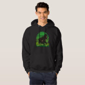 Wildtieraffe   Regenwald Affe Retro Gori Hoodie (Vorne ganz)