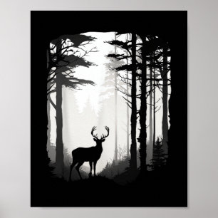 Wildtierbestand Rehwald Poster