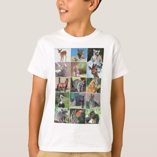 Wildtiere 15 Tiere in der Wildnis T-Shirt (Vorderseite)