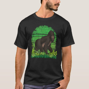 Wildtiere Affe Regenwald Ape Retro Gori T-Shirt