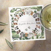 Wildtiere | Babydusche Serviette