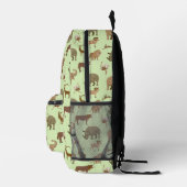Wildtiere Bedruckter Rucksack (Rechts)