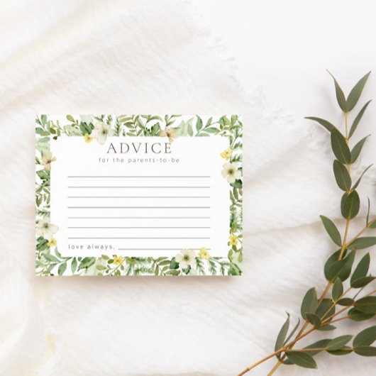 Wildtiere Botanische Rustikale Babyduschenberatung Mitteilungskarte