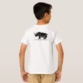 Wildtiere Cool I Liebe RHINOS - Natur- Jungen T -  T-Shirt (Schwarz voll)