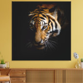 Wildtiere der Natur - Tiger Leinwand (Insitu (Wohnzimmer))