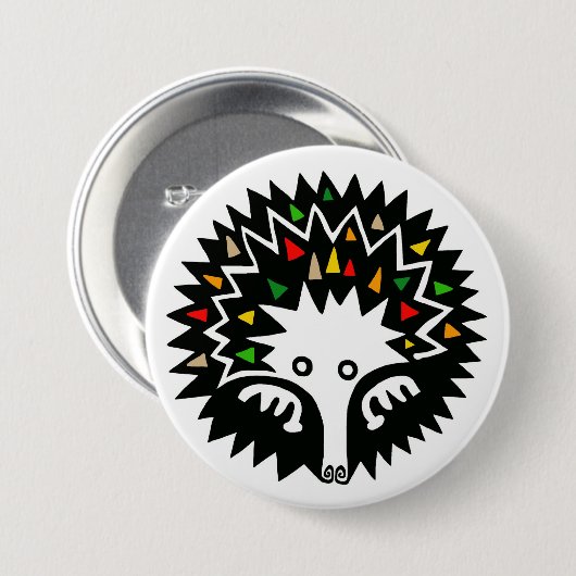 Wildtiere - ECHIDNA - Australische Wildtiere - Button (Vorne & Hinten)