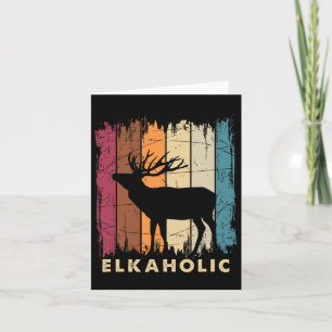 Wildtiere — Elche Jäger Hirsche Silhouette E Karte