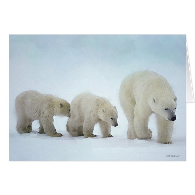 Wildtiere folgende Mama (Vorderseite (Horizontal))