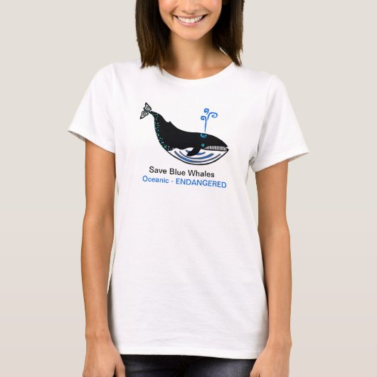 Wildtiere - Gerettet Blauwale - Tiergrafik - - T-Shirt (Vorderseite)