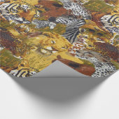 Wildtiere Geschenkpapier (Ecke)