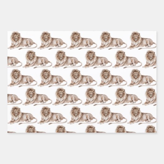 Wildtiere Geschenkpapier Set (Vorderseite)