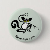 Wildtiere - Graphic Rett AYE-AYES - Nature - Button (Vorderseite)