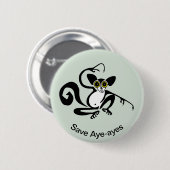 Wildtiere - Graphic Rett AYE-AYES - Nature - Button (Vorne & Hinten)