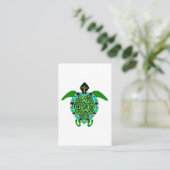 Wildtiere - Graphic SEA TURTLE - Nature - Nautic Visitenkarte (Stehend Vorderseite)