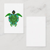 Wildtiere - Graphic SEA TURTLE - Nature - Nautic Visitenkarte (Vorne/Hinten)