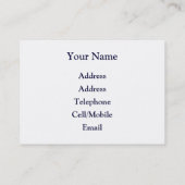 WILDTIERE - GUANACO VISITENKARTE (Rückseite)