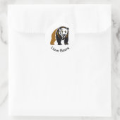 Wildtiere - I Liebe BEARS - Tierliebhaber - Natur Runder Aufkleber (Tasche)