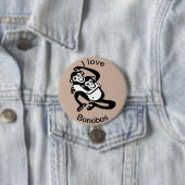 Wildtiere - I Liebe BONOBOS - Schimpansen - Button (Beispiel)