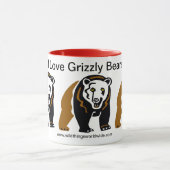 Wildtiere - I Liebe GRIZZLY Bears - Natur - Tasse (Zentrum)