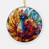 Wildtiere im Herbst Keramik Ornament (Vorne)